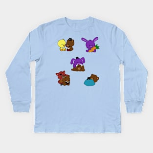 cute fnaf chibi Kids Long Sleeve T-Shirt